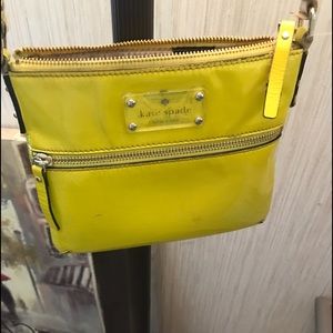 Kate Spade ♠️ yellow leather crossbody purse